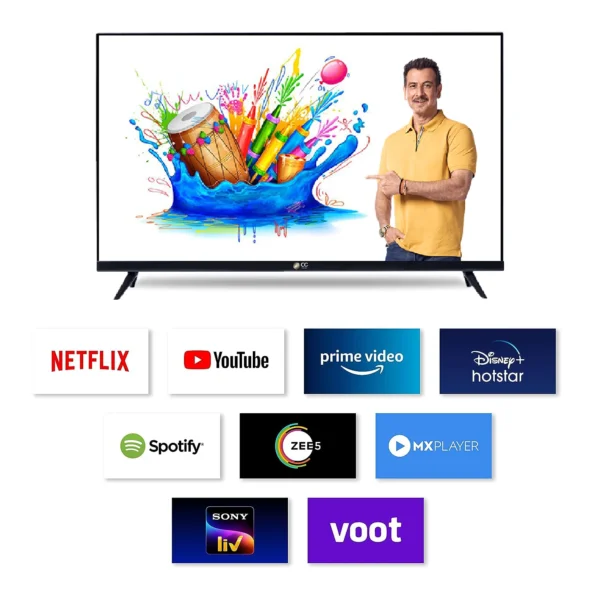 Geo Vision 80 cm (32 inches) True Frameless Smart Android LED TV 512MB/8GB - Image 3