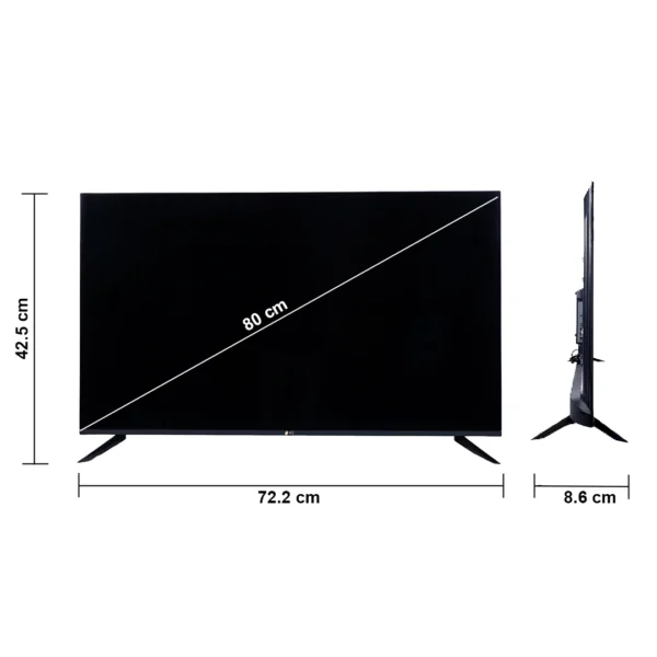 Geo Vision 80 cm (32 inches) True Frameless Smart Android LED TV 512MB/8GB - Image 4